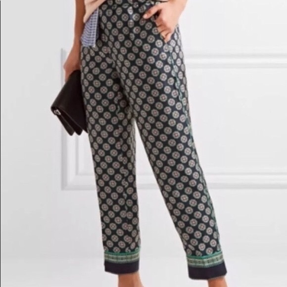 J. Crew Pants - J. CREW  Silk Pant Foulard Print Bottoms Sz 6 NWT